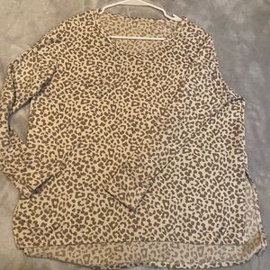 American Eagle Soft Leopard Print Top